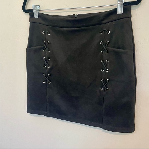 Faux Suede Skirt - Picture 2 of 4
